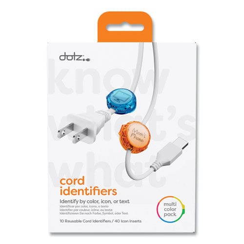 dotz Cord Id (10) Multi-colored Identifiers (40) Punch Out Icons - Technology - dotz®