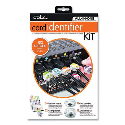 Dotz Cord Id Kit (12) Regular And (12) Jumbo-sized Cord Identifiers (72) Color-coded Stickers (36) Identifier Inserts - Technology - dotz®