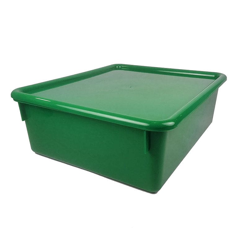 Double Stowaway with Lid Green (Pack of 3) - Storage Containers - Romanoff Products