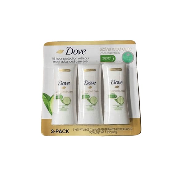 Dove Advanced Care Cool Essentials Antiperspirant Deodorant, 3 pk./2.6 oz. - ShelHealth.Com