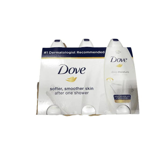 Dove Body Wash Deep Moisture 24 oz, Pack of 3 - ShelHealth.Com