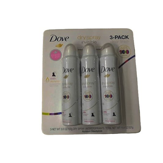 Dove Clear Finish Invisible Dry Spray Antiperspirant Deodorant, 3 pk./3.8 oz. - ShelHealth.Com