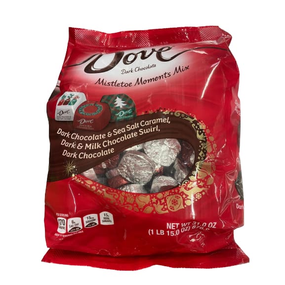 Dove Dark Chocolate Mistletoe Moments Mix 31 oz. - Dove