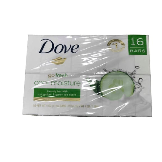 Dove go fresh Cool Moisture Beauty Bar, 16 ct./4 oz. - ShelHealth.Com