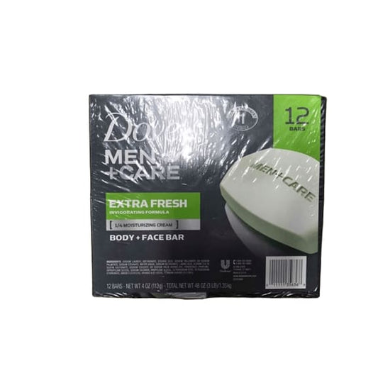 Dove Men +Care Extra Fresh Body and Face Bar, 14 ct./4 pk. - ShelHealth.Com