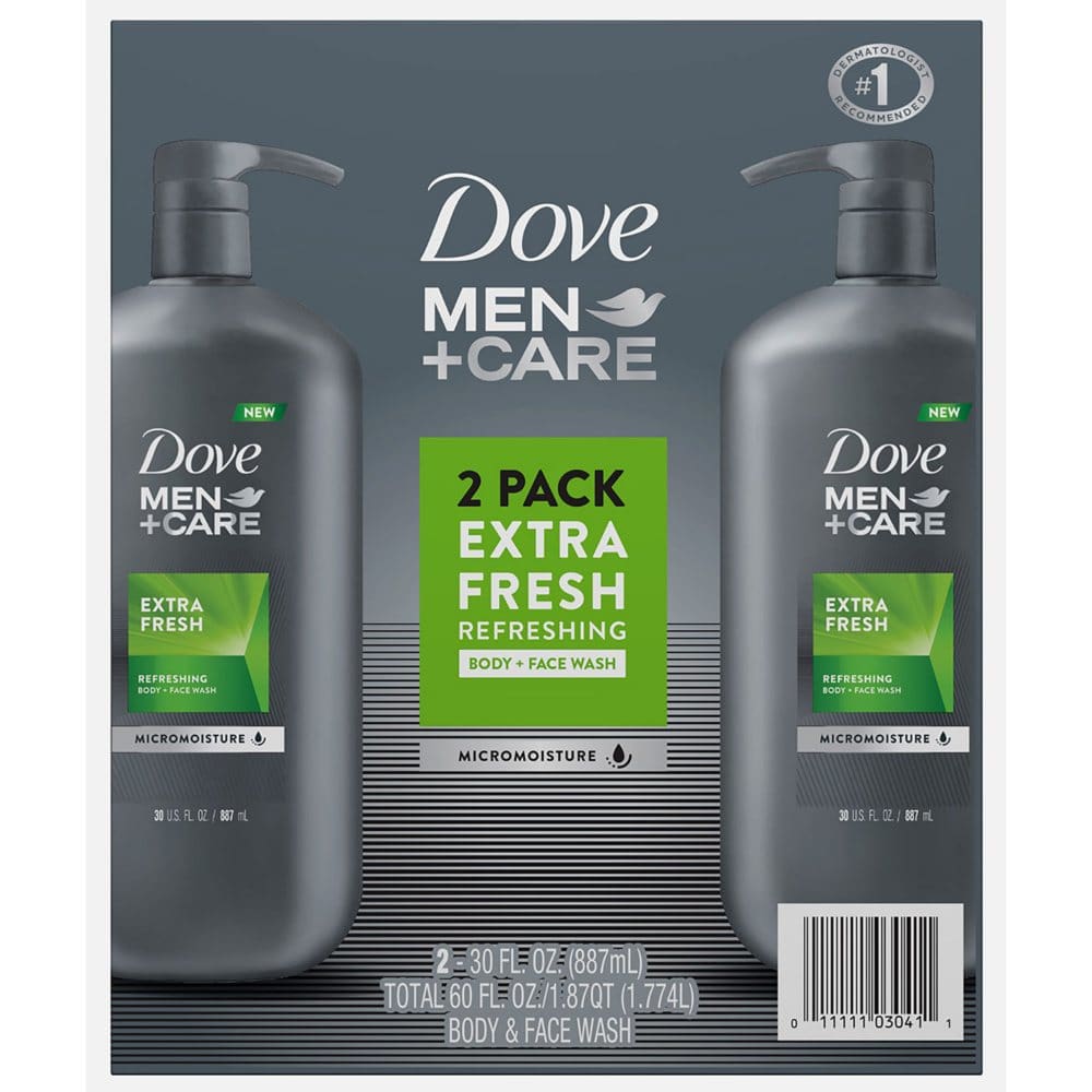 Dove Men+Care Body and Face Wash Extra Fresh (30 fl. oz. 2 pk.) - Bath & Body - Dove Men+Care