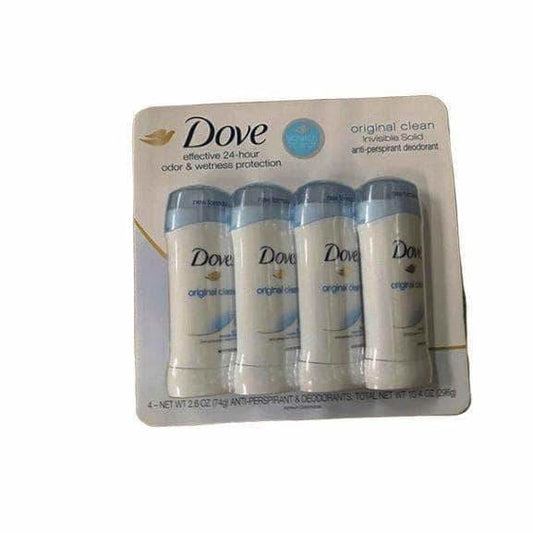 Dove Original Clean Antiperspirant Deodorant, 4 pk./2.6 oz. - ShelHealth.Com