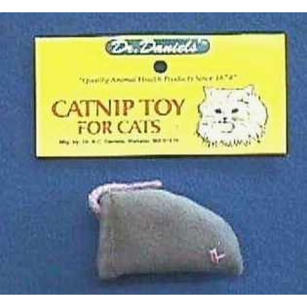 Dr. A.C Daniels Flannel Catnip Mouse Cat Toy Grey - Pet Supplies - Dr. Tims