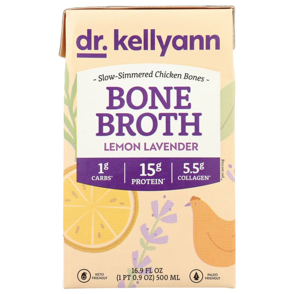 DR. KELLYANN: Bone Broth Lem Lavender 16.9 fo - Grocery > Soups & Stocks - DR. KELLYANN