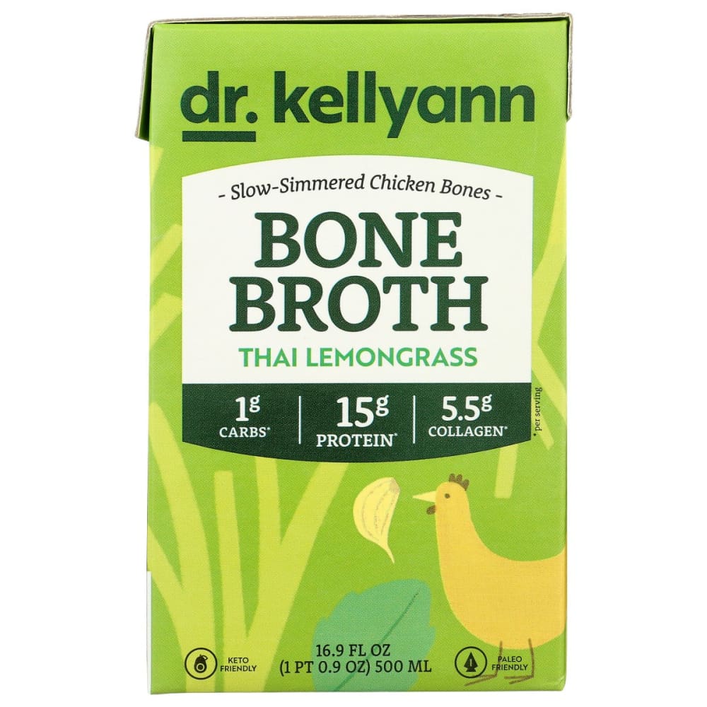 DR. KELLYANN: Bone Broth Lemongrass Thai 16.9 fo - Grocery > Soups & Stocks - DR. KELLYANN