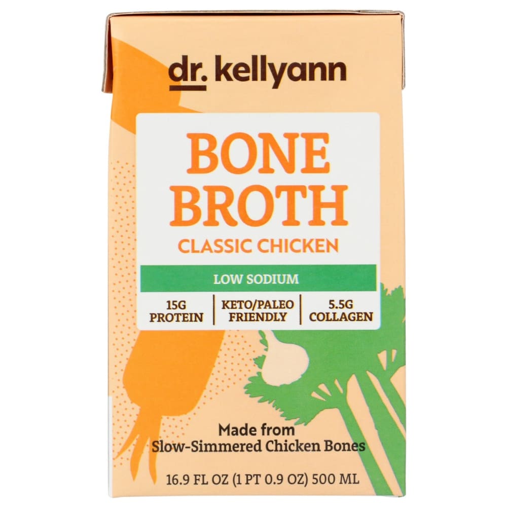 DR. KELLYANN: Broth Bone Chicken Low Sodium 16.9 fo - Grocery > Soups & Stocks - DR. KELLYANN