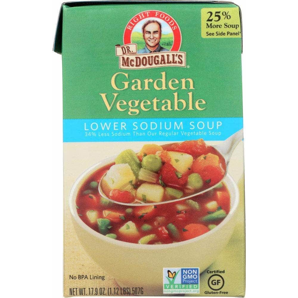 Dr Mcdougalls Dr. Mcdougall's Lower Sodium Soup Garden Vegetable, 17.9 oz