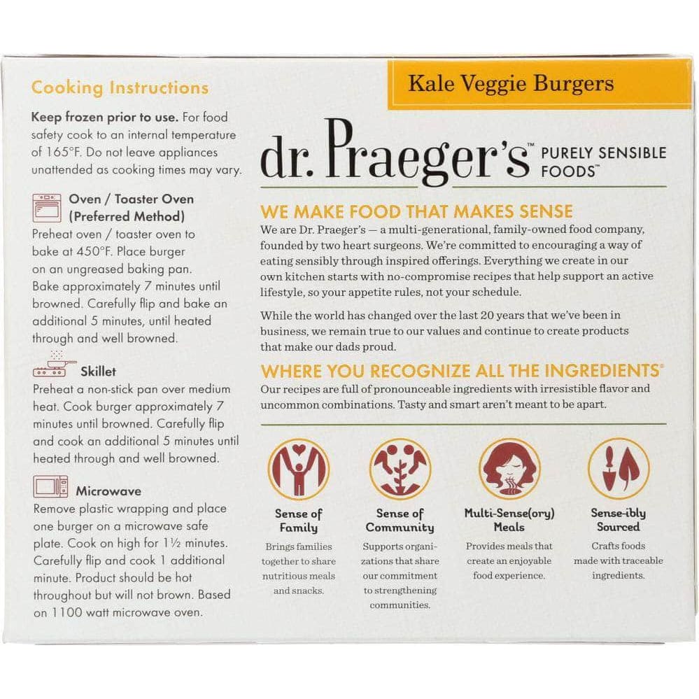 Dr Praegers Dr. Praeger's Kale Veggie Burgers, 10 oz