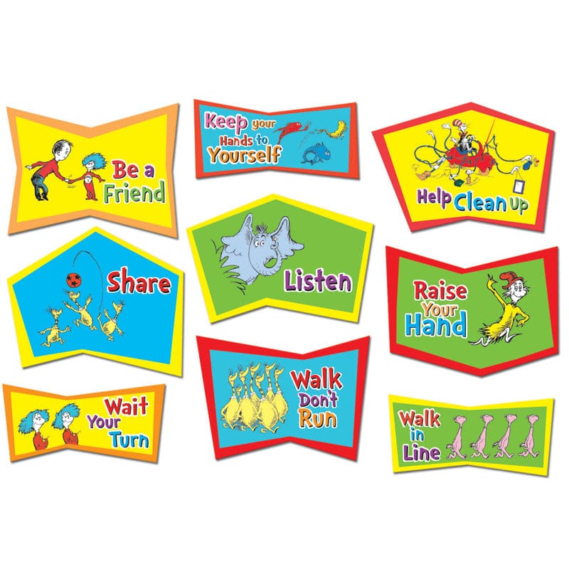 Dr. Seuss Classroom Rules Bb Set (Pack of 3) - Classroom Theme - Eureka