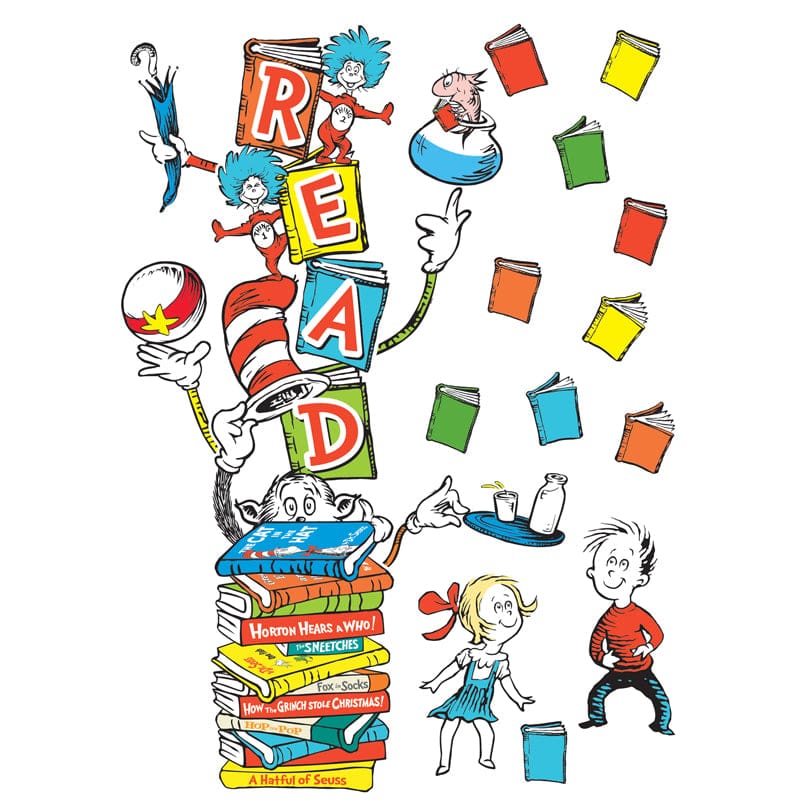 Dr Seuss Reading Door Decor Kit (Pack of 6) - Language Arts - Eureka