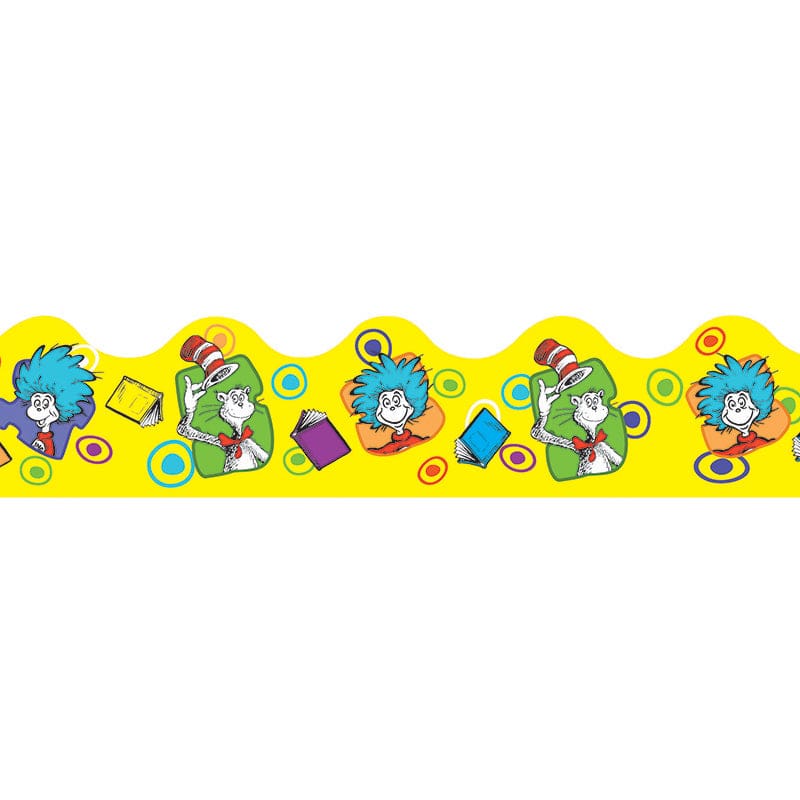 Dr Seuss Yellow Extra Wide Die Cut Deco Trim (Pack of 10) - Border/Trimmer - Eureka