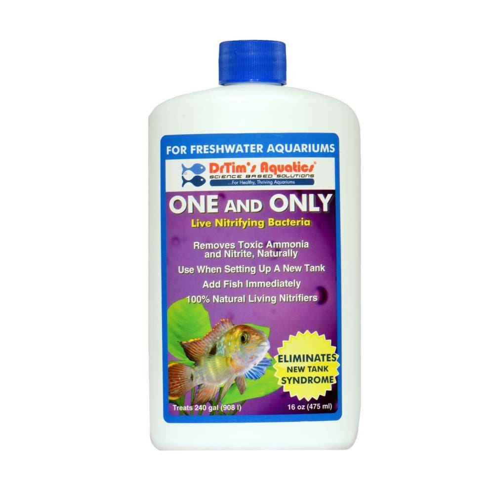 Dr. Tims Aquatics One and Only Live Nitrifying Bacteria for Freshwater Aquariums 16 fl. oz - Pet Supplies - Dr. Tims