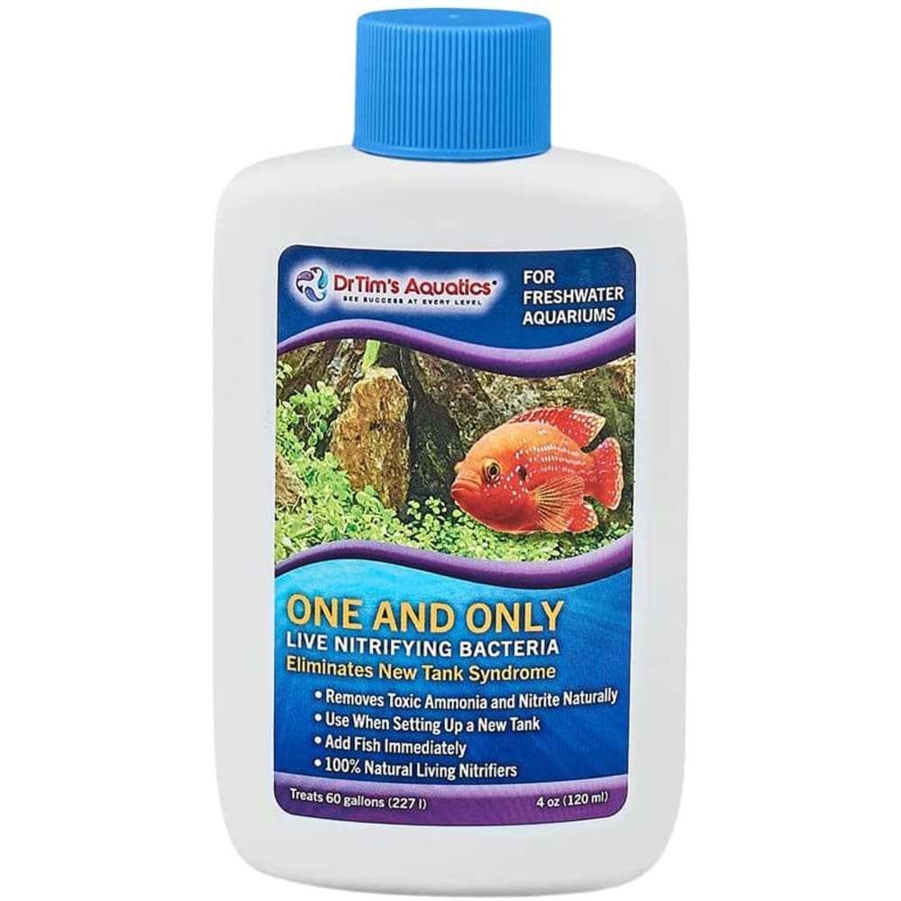 Dr. Tims Aquatics One and Only Live Nitrifying Bacteria for Freshwater Aquariums 4 fl. oz - Pet Supplies - Dr. Tims