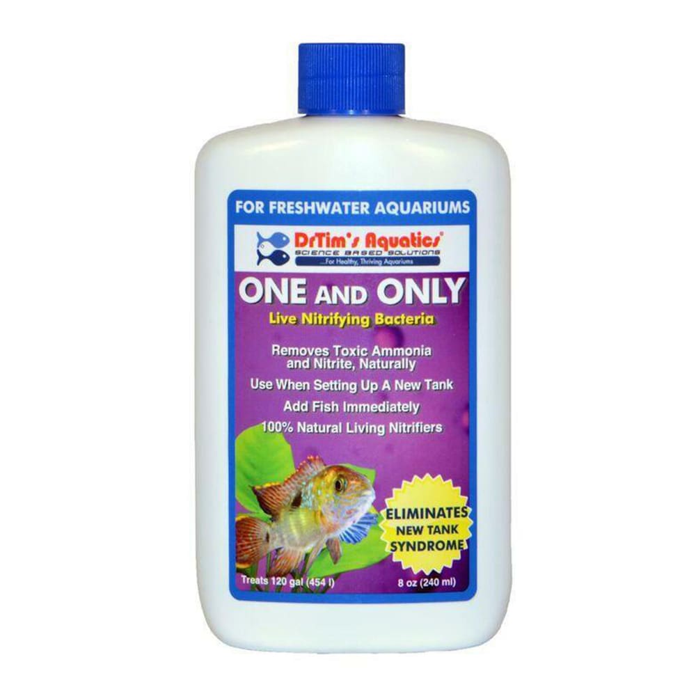 Dr. Tims Aquatics One and Only Live Nitrifying Bacteria for Freshwater Aquariums 8 fl. oz - Pet Supplies - Dr. Tims
