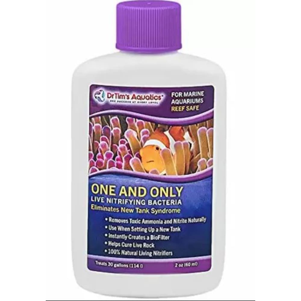 Dr. Tims Aquatics One and Only Live Nitrifying Bacteria for Reef Aquarium 2 fl. oz - Pet Supplies - Dr. Tims