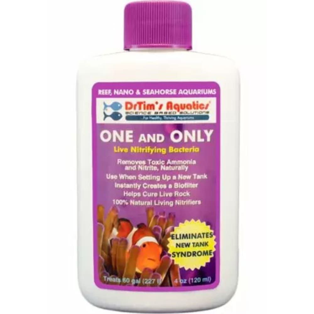 Dr. Tims Aquatics One and Only Live Nitrifying Bacteria for Reef Aquarium 4 fl. oz - Pet Supplies - Dr. Tims