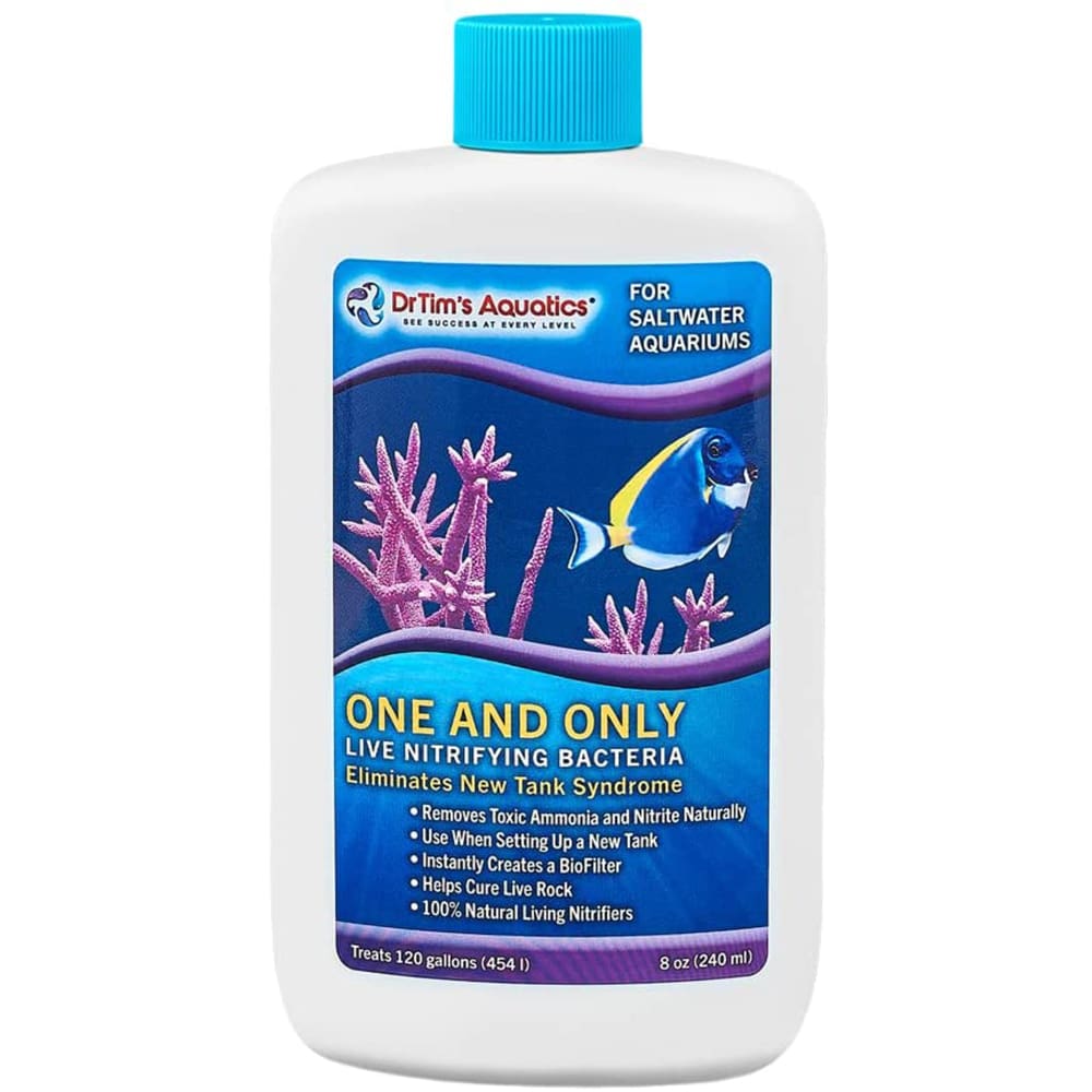 Dr. Tims Aquatics One and Only Live Nitrifying Bacteria for Saltwater Aquariums 8 fl. oz - Pet Supplies - Dr. Tims