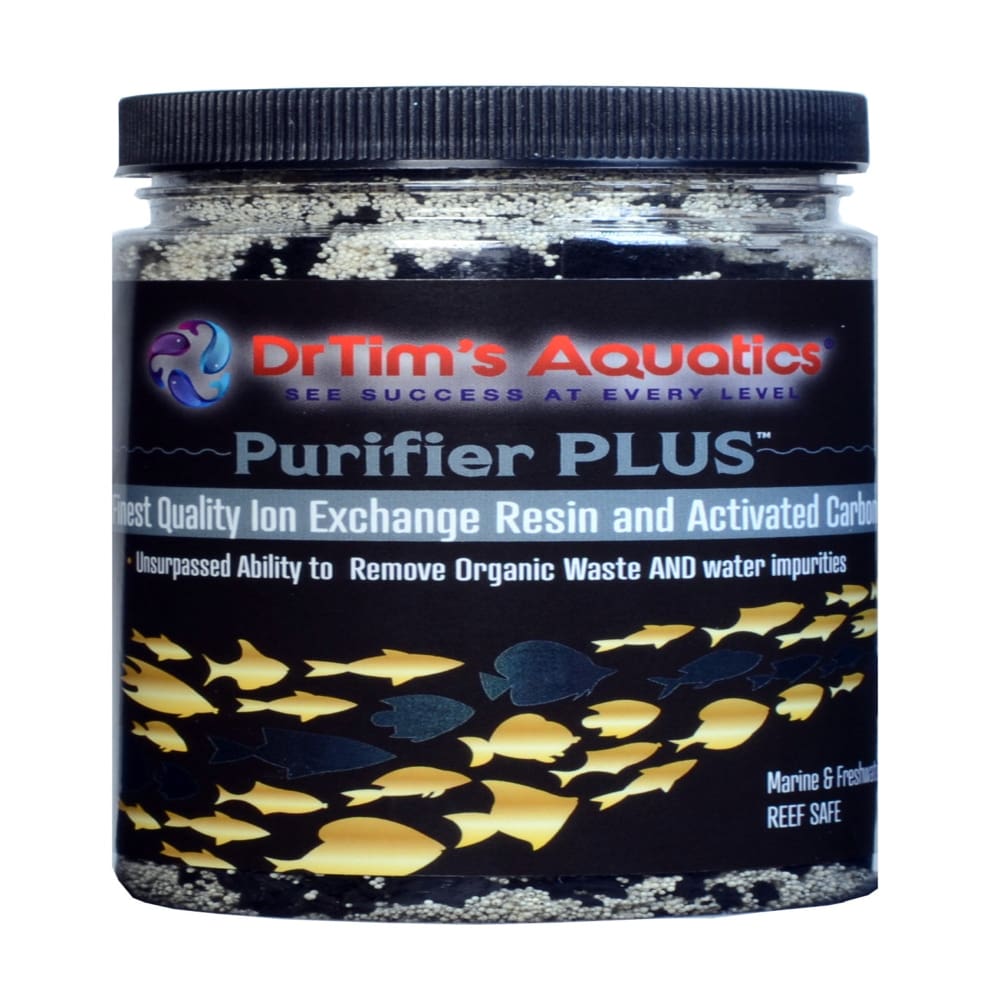 Dr. Tims Aquatics Purifier PLUS Ion Exchange Filter Resin Activated Carbon 1ea-16 oz; 525 gal - Pet Supplies - Dr. Tims
