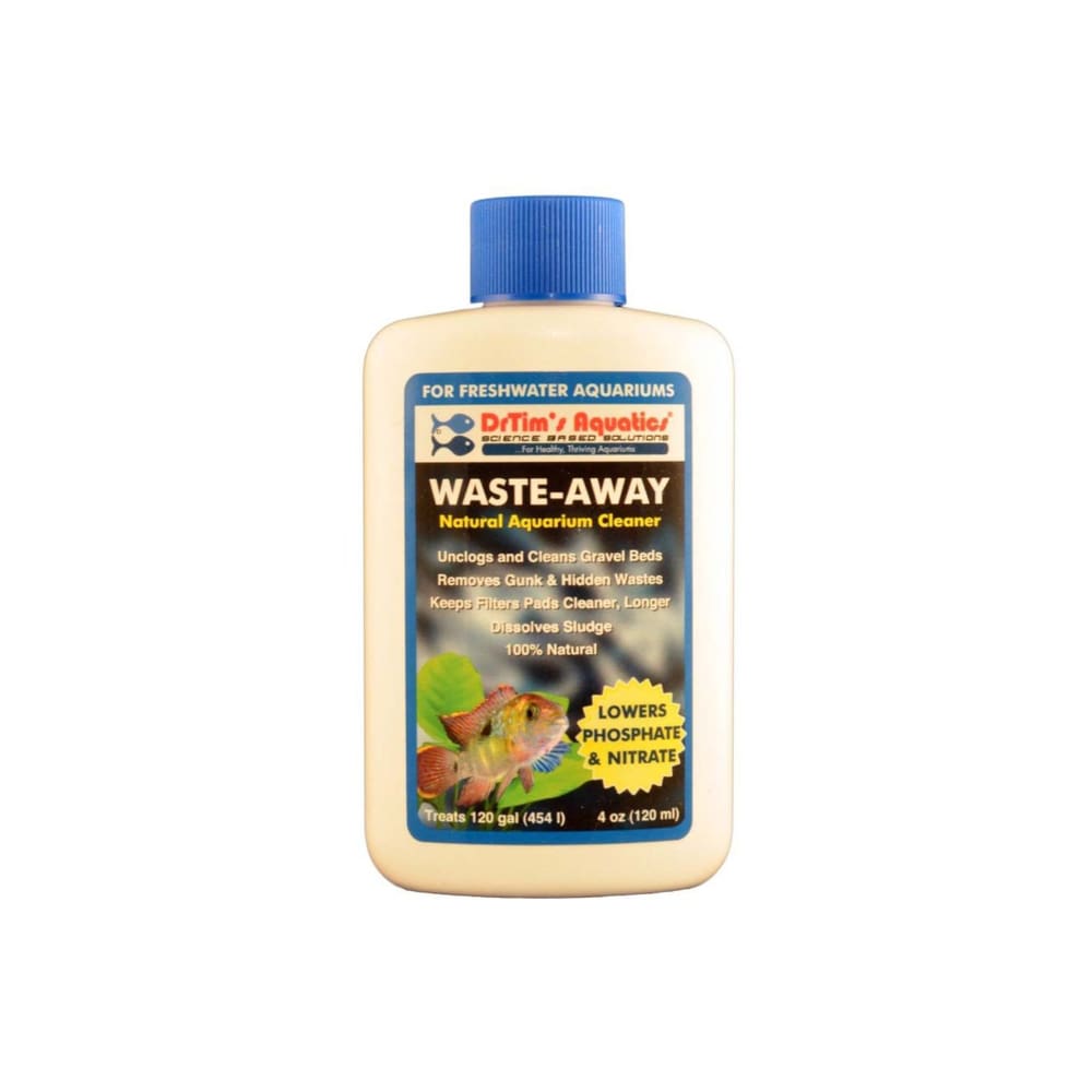 Dr. Tims Aquatics Waste-Away Natural Aquarium Cleaner for Freshwater Aquarium 4 fl. oz - Pet Supplies - Dr. Tims