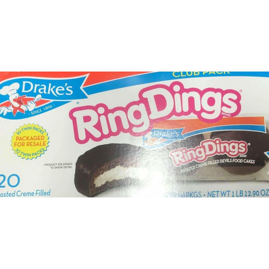 Drake's Ring Dings, 20 Count - ShelHealth.Com