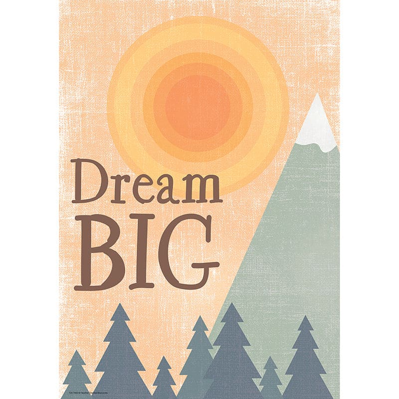 Dream Big Positive Poster (Pack of 12) - Motivational - Teacher Created Resources