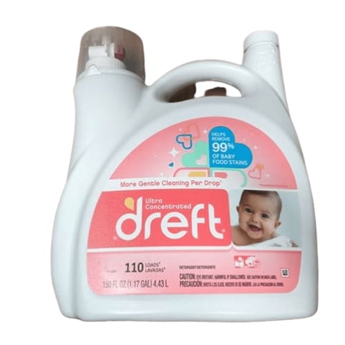 Dreft Laundry Detergent - 150 oz -110 load - ShelHealth.Com