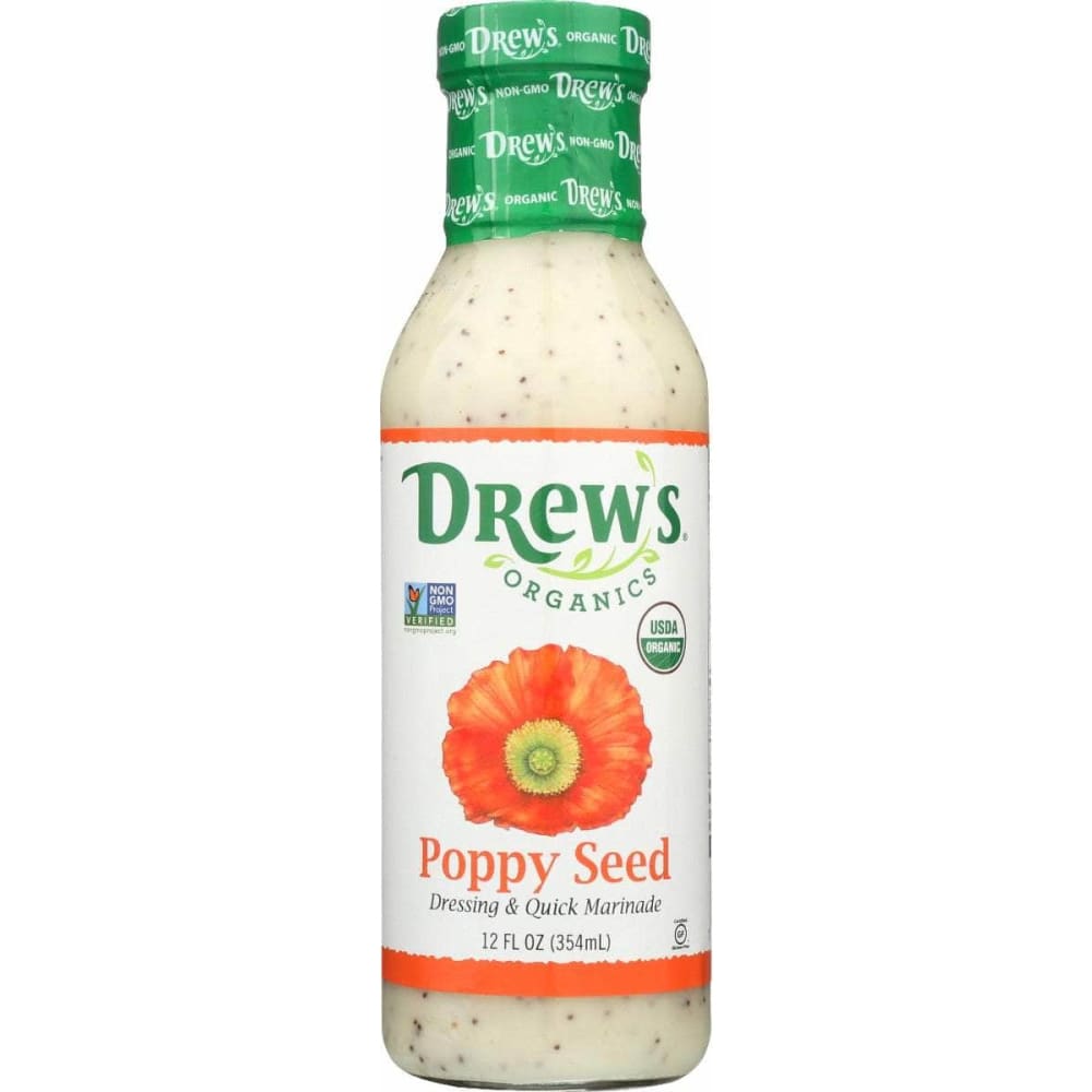 DREWS DREWS Drssng Poppy Seed Org, 12 oz