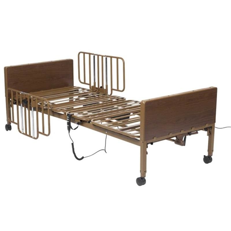 Drive Medical Semi-Electric Home Care Bed With Half Rail - Item Detail - Drive Medical