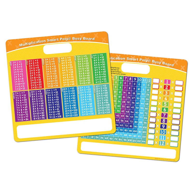 Dry Erase Busy Board Multiplication (Pack of 8) - Multiplication & Division - Ashley Productions