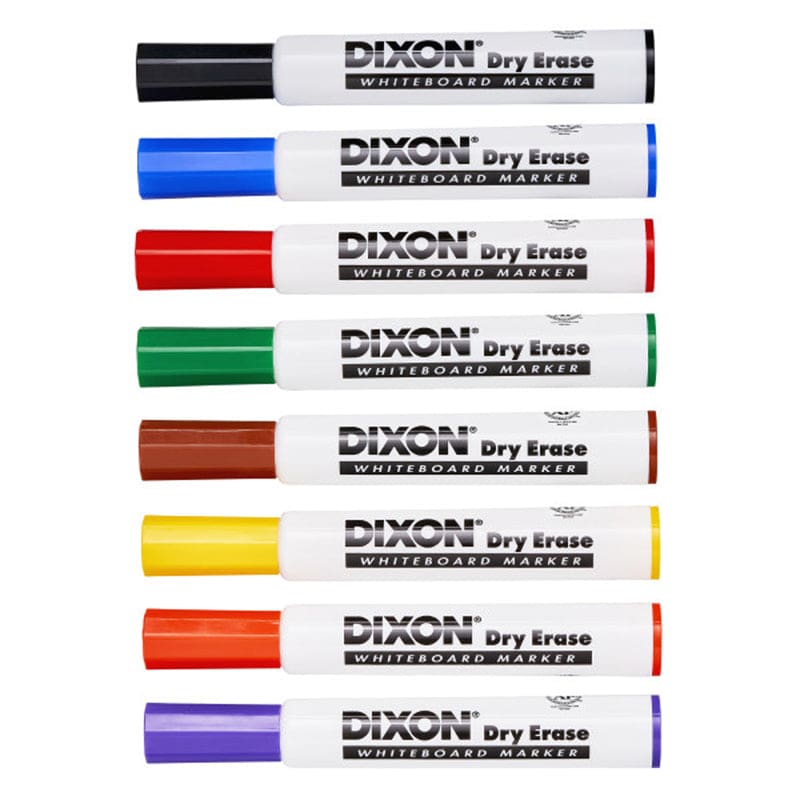 Dry Erase Markrs Wedge Tip Set Of 8 (Pack of 6) - Markers - Dixon Ticonderoga Company