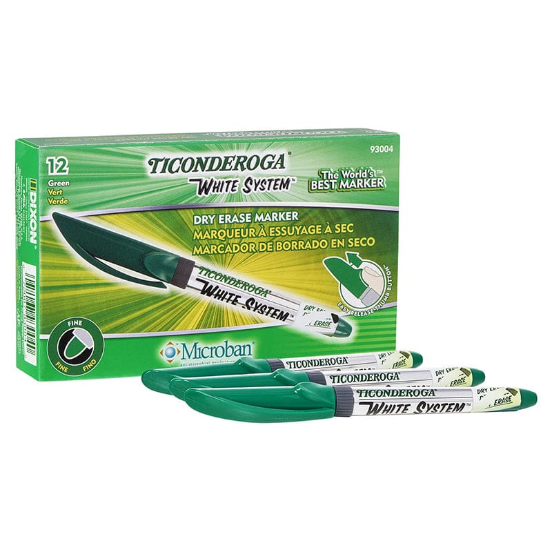 Dry Erase Mrkrs Fine Tip Green 12Pk (Pack of 2) - Markers - Dixon Ticonderoga Company