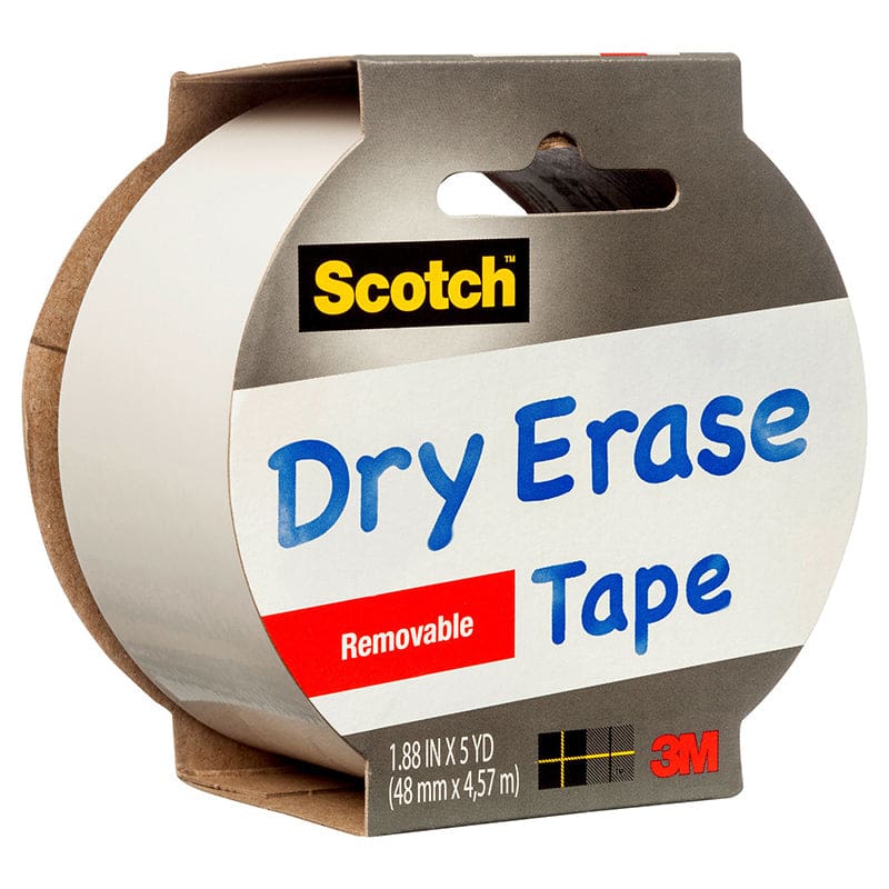 Dry Erase Tape White 1.88In X 5Yd (Pack of 6) - Adhesives - 3M Company