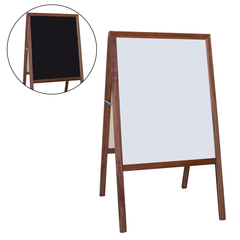 Dryerase Marquee Easel White Black - Easels - Flipside