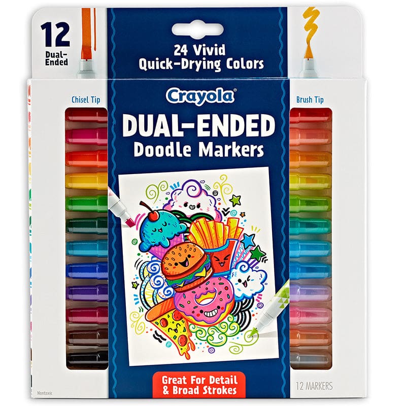 Dual-Ended Doodle Marker 12Ct Doodle & Draw (Pack of 3) - Markers - Crayola LLC