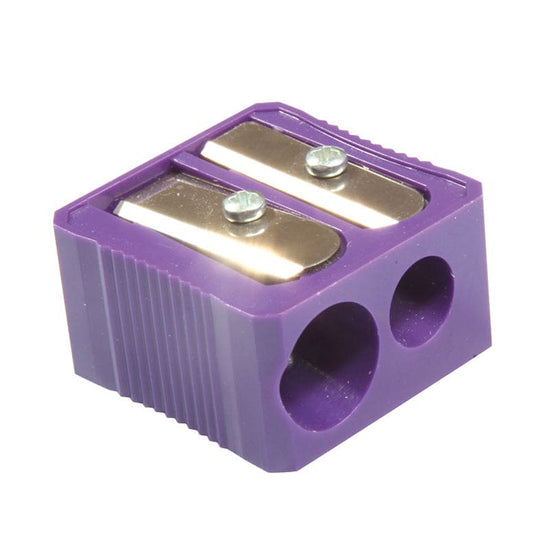 Dual Hole Plastic Pencil Sharpener (Pack of 12) | ShelHealth