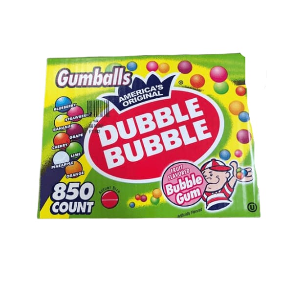 Dubble Bubble - Gumballs 1" in Diameter Variety Pack, 850 Gumballs - ShelHealth.Com