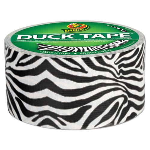 Duck Colored Duct Tape 3 Core 1.88 X 10 Yds Black/white Zebra - Office - Duck®