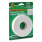 Duck Double-stick Foam Mounting Tape Permanent Holds Up To 2 Lbs 0.75 X 15 Ft White - School Supplies - Duck®