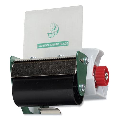 Duck Extra-wide Packaging Tape Dispenser 3 Core For Rolls Up To 3 X 54.6 Yds Green - Office - Duck®