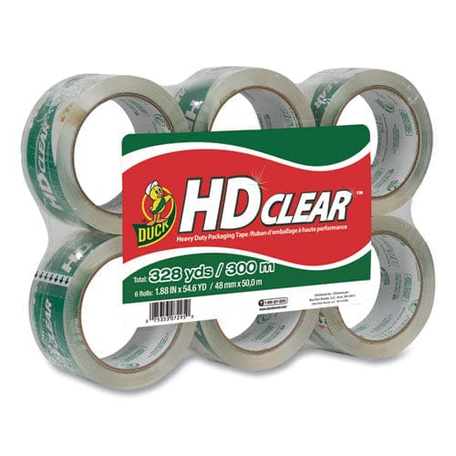 Duck Heavy-duty Carton Packaging Tape 3 Core 1.88 X 55 Yds Clear 6/pack - Office - Duck®
