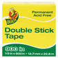 Duck Permanent Double-stick Tape 1 Core 0.5 X 75 Ft Clear - Office - Duck®