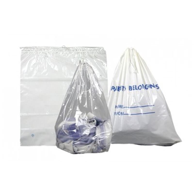 DUKAL Belonging Bag With Drawstring 20X20 White C250 - Personal Care >> Bedside Care - DUKAL