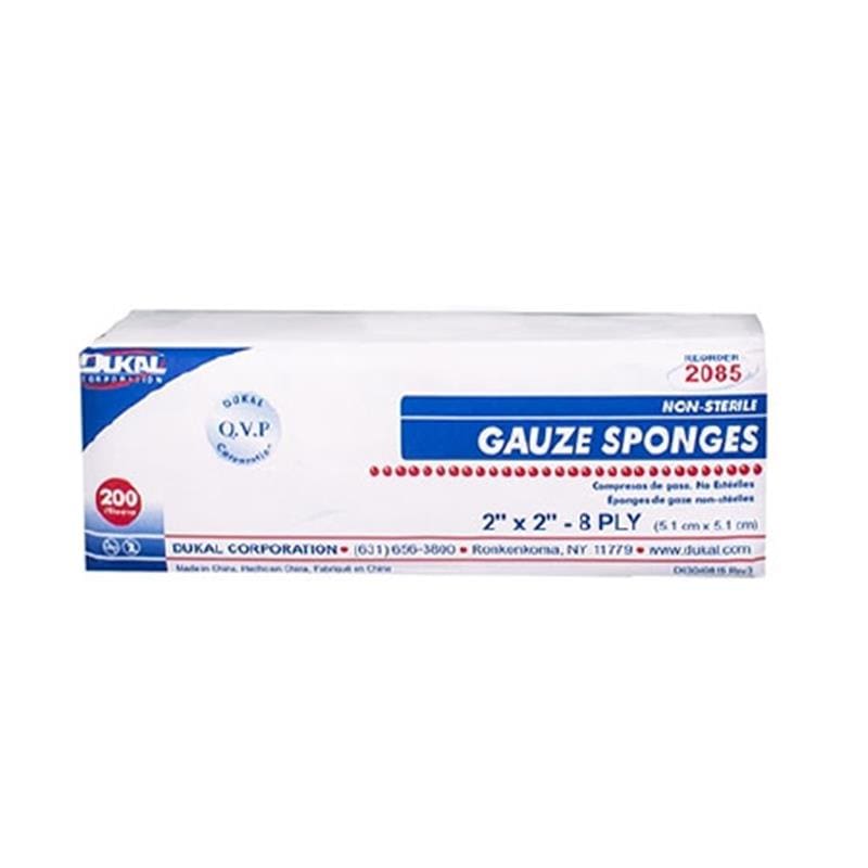 DUKAL Gauze Sponge 2 X 2 8-Ply N-S P200 (Pack of 6) - Wound Care >> Basic Wound Care >> Gauze and Sponges - DUKAL
