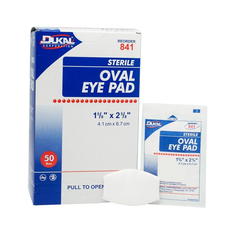 DUKAL Oval Eye Pads 1 5/8 X 2 5/8 Bx50 Box of 50 - Item Detail - DUKAL
