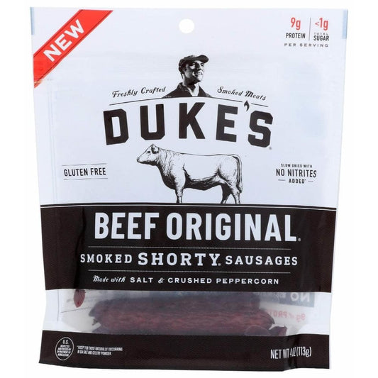 DUKES DUKES Sausages Beef Shorty, 4 oz